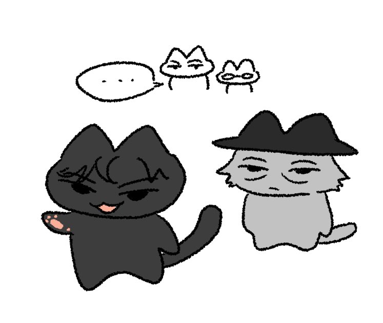 dearmyorion's tweet photo. 고냥 투우조각🐈‍⬛
…과 그들을 바라보는 손실초엽

🎨 씩 https://t.co/BmfHfSJjnc