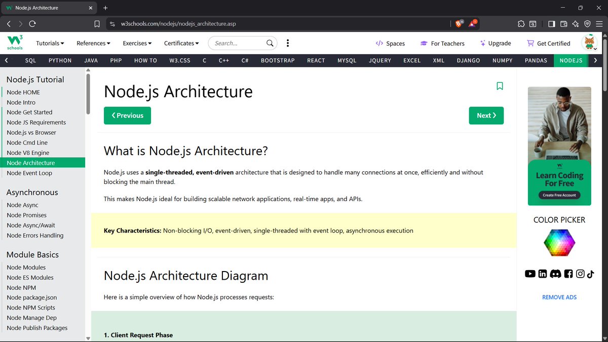 GhimireSiddanta's tweet photo. #LUD15 #LearningUtsav2025 #FestivalOfLearning

Today’s topics:
-Node.js V8 Engine – how JS runs fast using Google’s V8
-Node.js Architecture – event-driven &amp; non-blocking design https://t.co/HNYk3RkD2X