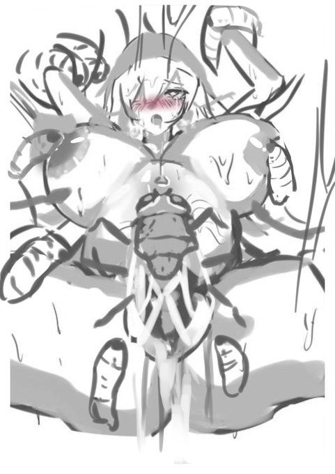 【異種えっち注意】
苗床とかの絵!今度清書予定のもあります! 