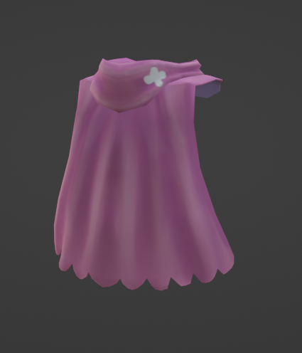 LegitPerspectiv's tweet image. PinkCloack UGC 2.8tris #ROBLOX #RobloxUGC #blender