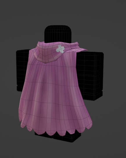 LegitPerspectiv's tweet image. PinkCloack UGC 2.8tris #ROBLOX #RobloxUGC #blender