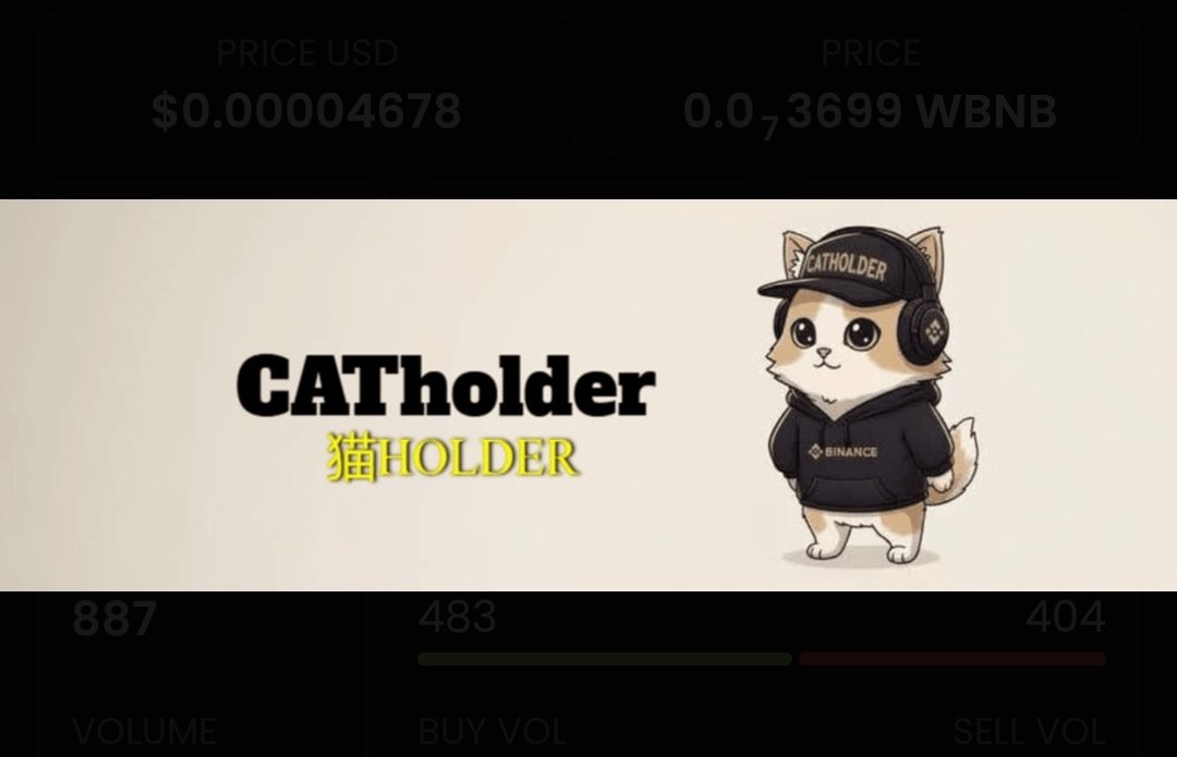 $Catholder Army!!! 

🫶🐈

CA:0x9B3225720Dbe7C21b460DDe30dEE5483E7794444