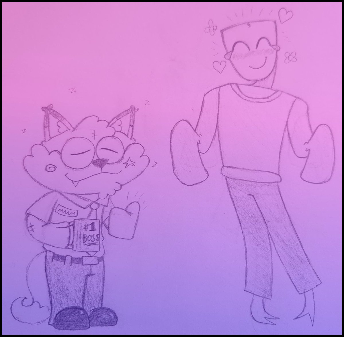 DoodlefoxB's tweet image. #ElisYumetober2025 i dress like this so she can dress like that #tadc #gangle