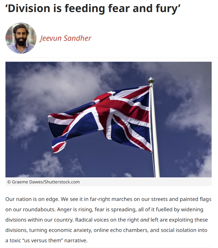 Shut up Jeevun you wet wipe Labour wanker.

Unity and a common purpose in a shared national culture frightens communists.

GTFO 🖕