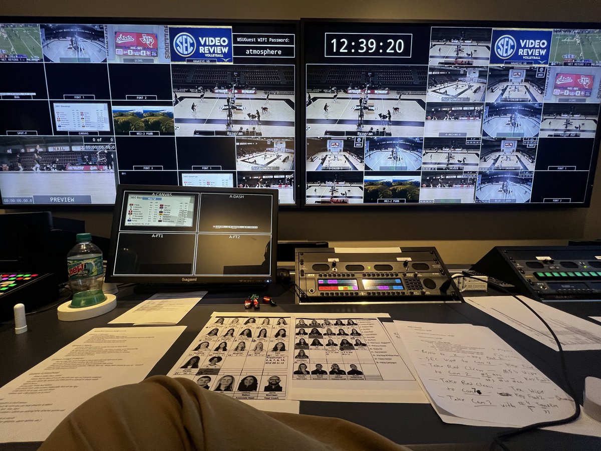 Directing SEC Volleyball on a Sunday as the Texas A&amp;M Aggies come to town. Catch this broadcast at 2:00 pm CT on SEC Network + 🐶🏐🐮🤠