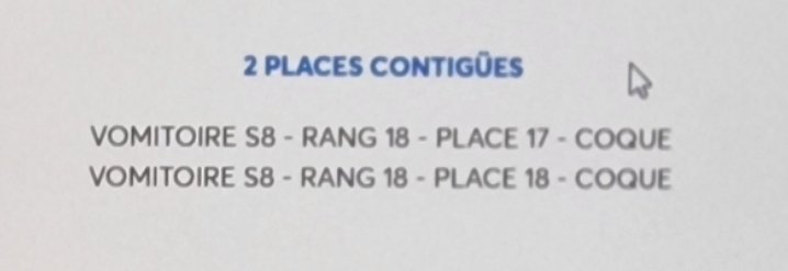 AddlaM62's tweet image. J&apos;ai deux places assises Carré Or côte de scène pour le concert #David #Guetta le jeudi 11 juin au SDF. Vente car j&apos;ai eux d&apos;autres places . #DavidGuetta #concert #revente.
