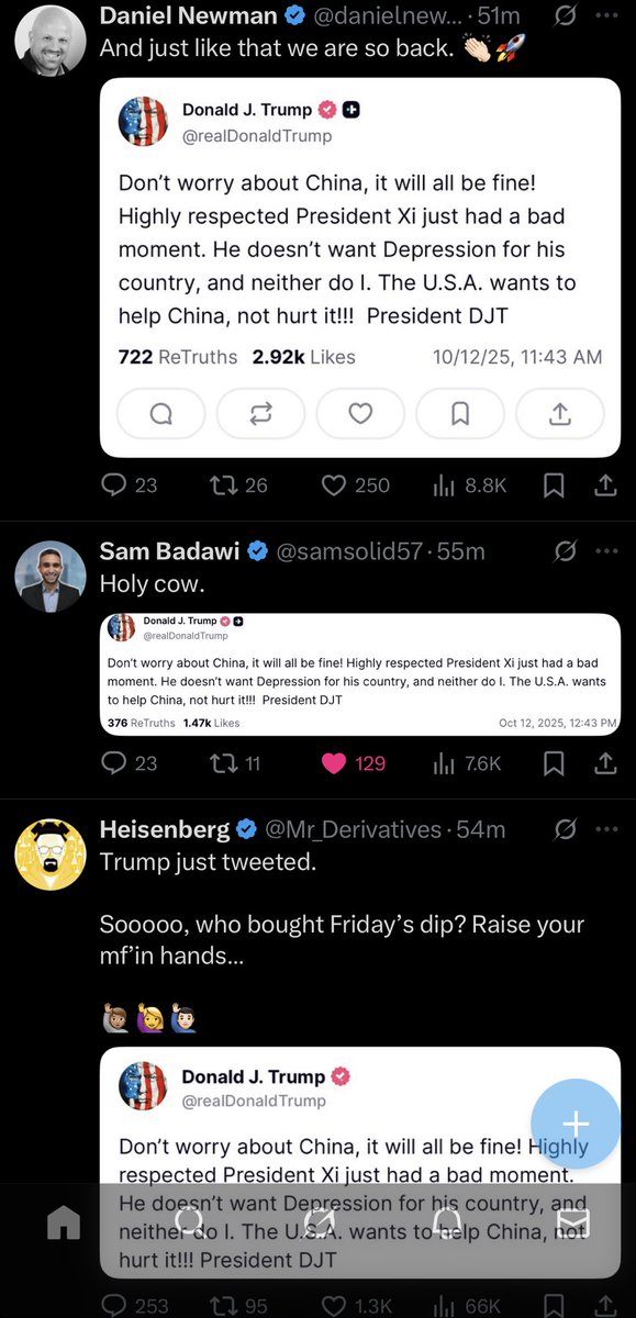 Looks like Trump might’ve tweeted guys