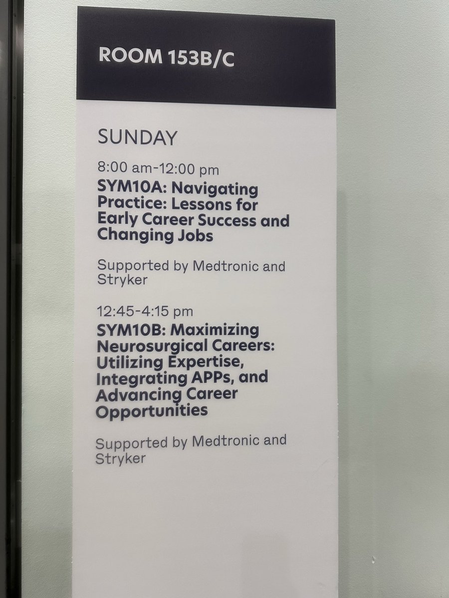 Excited for this morning’s session <a href="/CNS_Update/">CNS</a> #2025cns. Exciting lessons for early and mid-career!