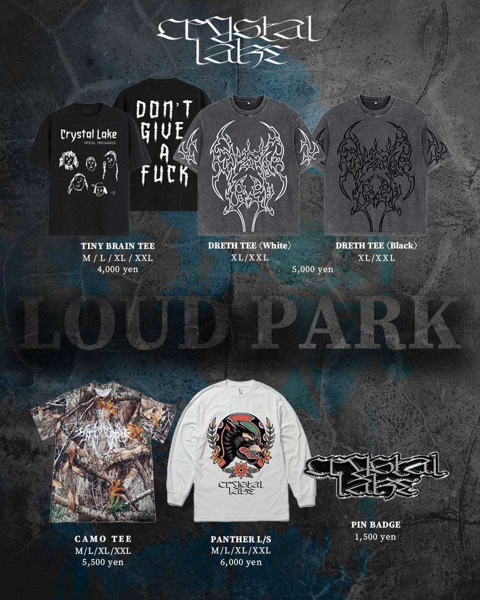日付変わって本日10/13、ついにLOUD PARK 25 <a href="/LOUDPARK/">LOUDPARK</a> 開催‼︎

Crystal LakeはExtreme Stageで12:10から。
この日にしか観れない演出もありますので、お楽しみに！

#CrystalLake #loudpark2025