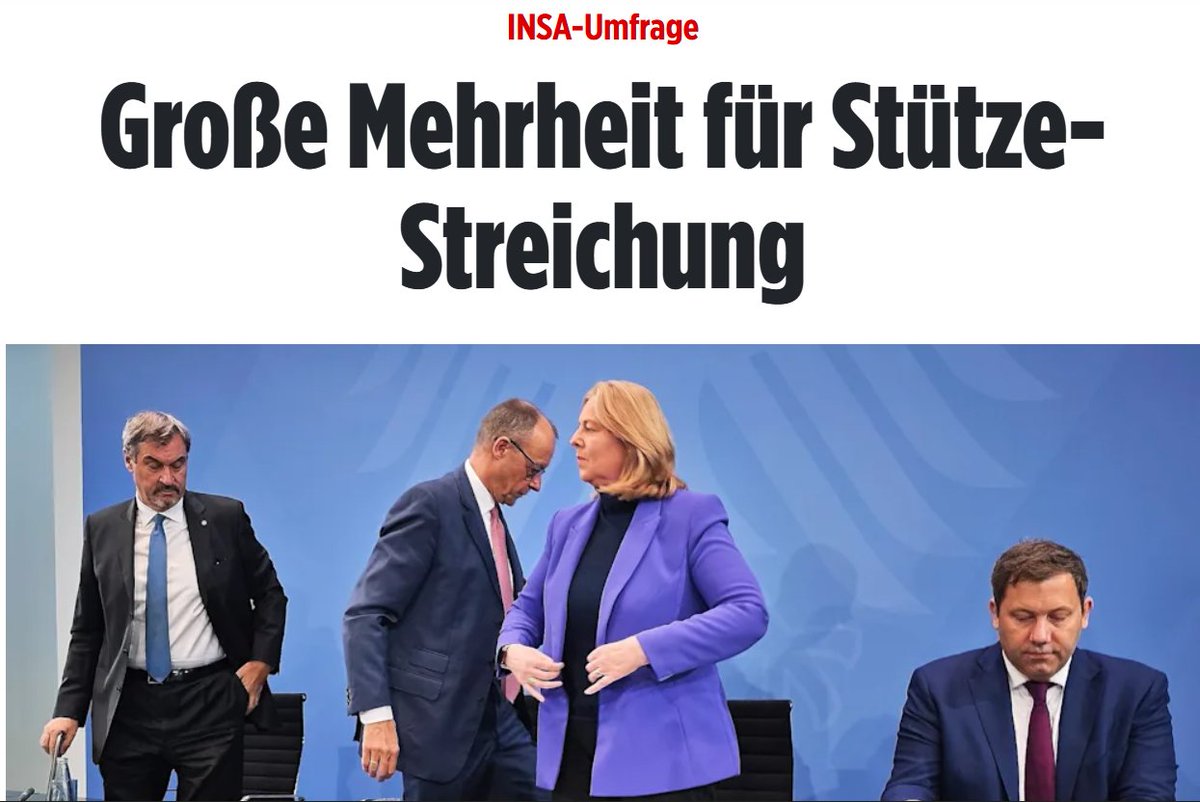 StefanThW's tweet image. #buergergeld Große Mehrheit der Deutschen (68%) ist für die Streichung der &quot;Stütze&quot;.
So rechnet das Meinungsforschungsinstitut #INSA die Entscheidungen der #Regierung  schön.
1004 Befragte, 68% mit Ja geantwortet,also sind mind. 64Mio Bundesbürger der Meinung.Was für eine Farce