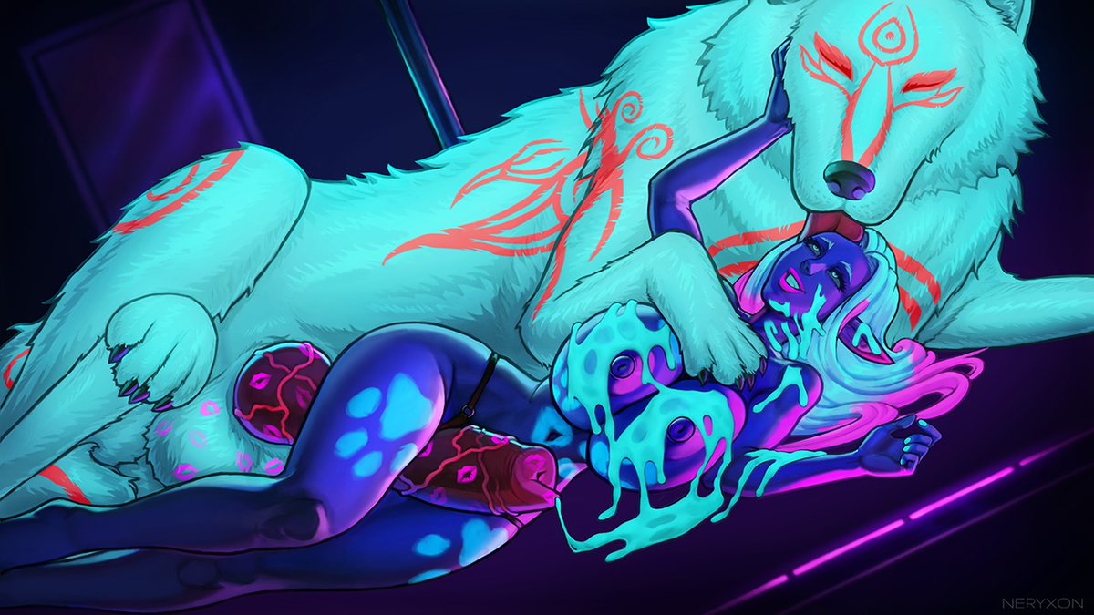 "Night at the Club"
Valya &amp; and her familiar (OCs)
For: Anonymous commission
Style: 🗯️Comic

⚠️ Kinky