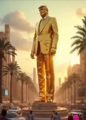 TammyDoodleDo's tweet image. I still have not forgotten the video showing Trump&apos;s version for how he&apos;d like to rebuild Gaza.  Will be interesting to see how this plays out, and if a golden statue of him is in the plans.