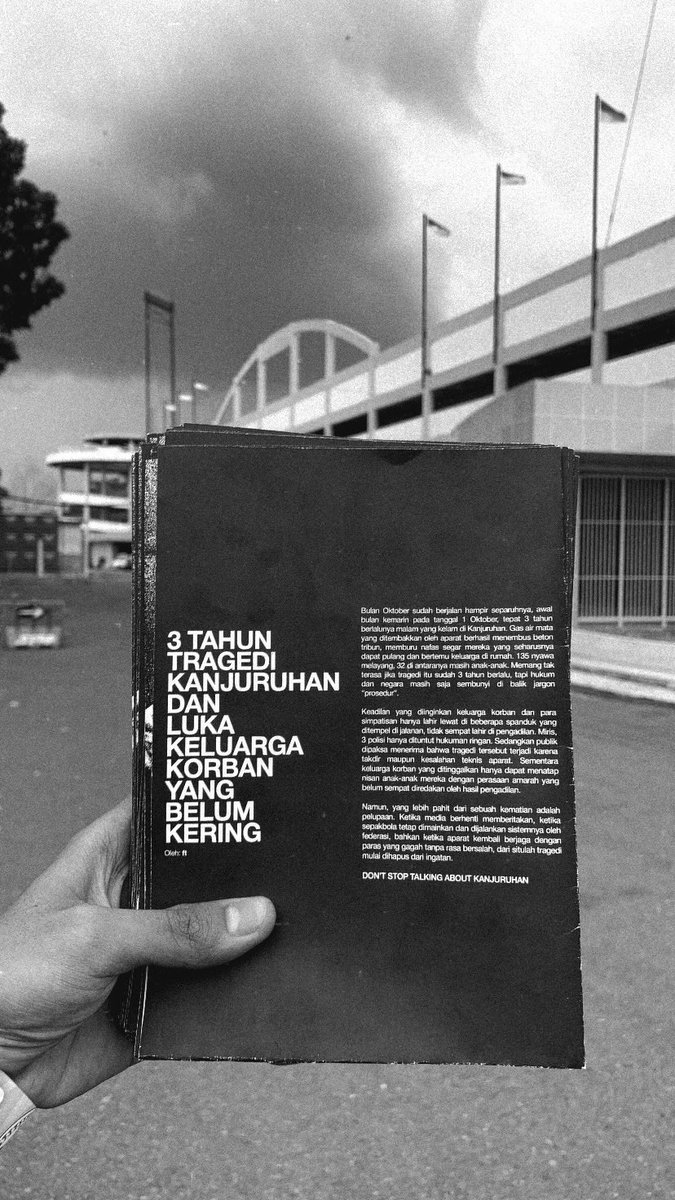 Momen sharing dengan ‘mereka’ dari sudut pandang kemanusiaan agar ‘mereka’ dapat belajar dari sebuah tragedi kemanusiaan yang menghilangkan ratusan nyawa.

𝐃𝐎𝐍’𝐓 𝐒𝐓𝐎𝐏 𝐓𝐀𝐋𝐊𝐈𝐍𝐆 𝐀𝐁𝐎𝐔𝐓 𝐊𝐀𝐍𝐉𝐔𝐑𝐔𝐇𝐀𝐍