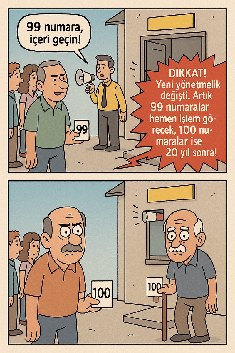 EYT yasası çıkana kadar SIRAYLA veya KADEMEYLE sisteme giriş yapıyorduk. EYT yasası ile sistemin adaleti çökertildi..8 Eylül 43 yaş emeklilik 9 Eylül 60 yaş olmaz..Bu yasa devletimize yakışmadı…Yeniden sıraya sokulmamız lazım, Kademe anayasal kul hakkımızdır. Adalet ve Eşitlik..