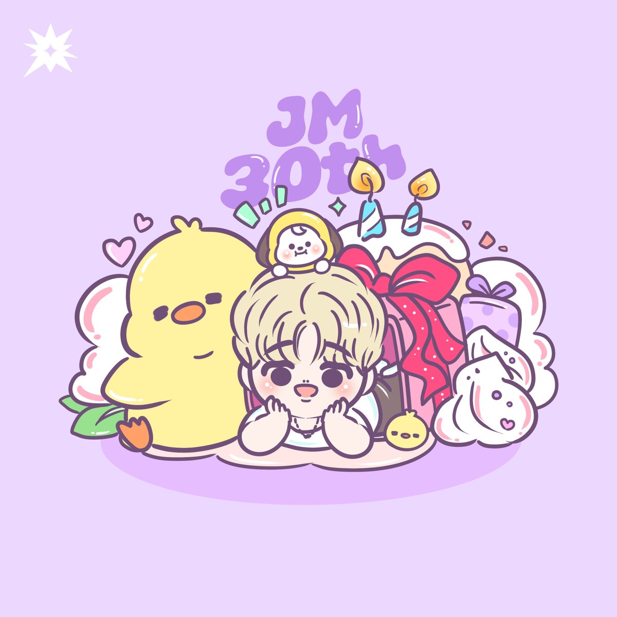 _candyclover's tweet photo. :¨ ·.· ¨:
 `· . •᷄ɞ•᷅ ♡

#HappyJiminDay 
#OurMuseJimin
#지민생일ㅊㅋ
#좋은사랑_진짜사랑_우리지민
#CANDYCLOVER_FA 
#Jimin @BTS_twt https://t.co/nBcN2qEj9X