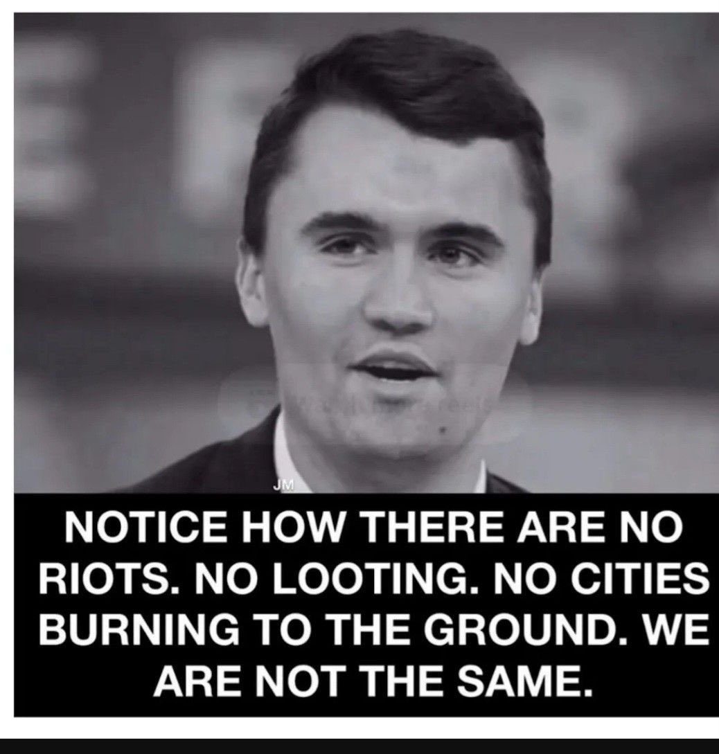 Notice How there are no Riots,We Are Not the Same!