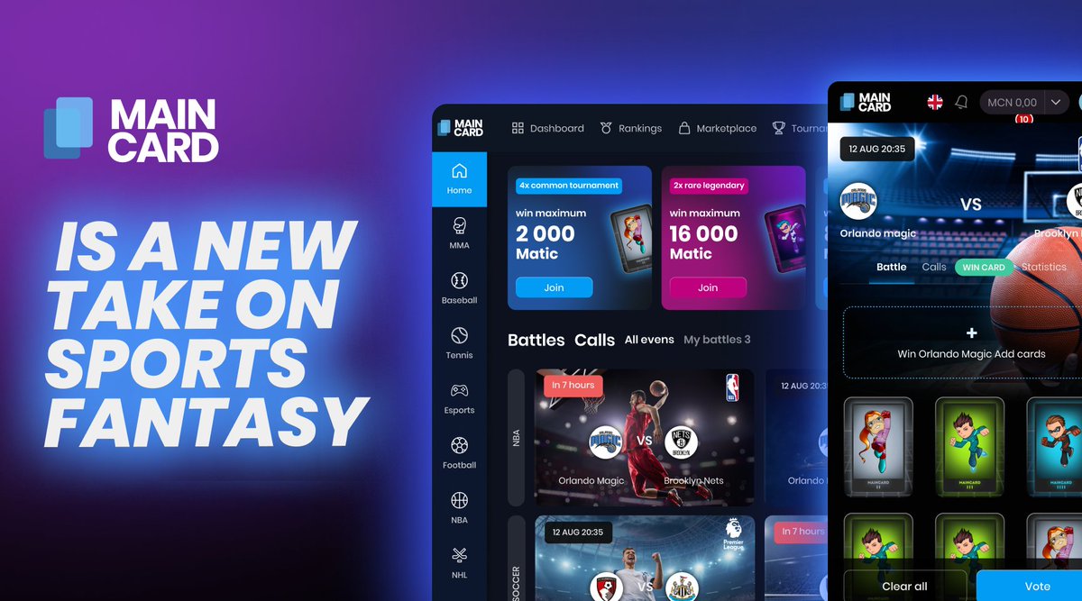 Rarest_Breehd's tweet image. This isn’t just fantasy—it’s culture. 🎮🏀⚽
Fans, gamers, and crypto enthusiasts all play here.
Predict the outcomes, collect Maincards, and flex your wins.
Start now at Maincard.io #FantasyReinvented #PlayToEarn