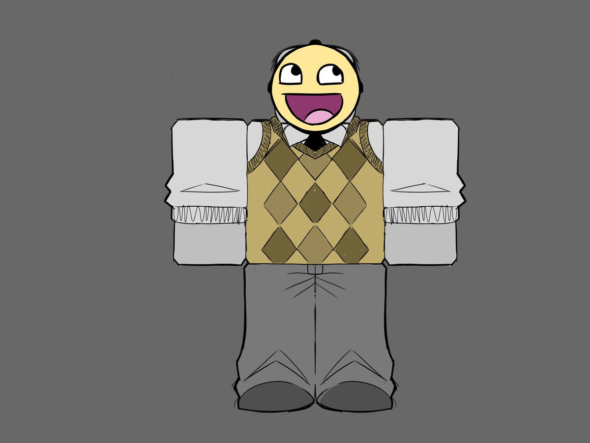 SMTHWICKEDRBLX's tweet image. the post reached 100 likes, so heres a look at one of pwnface&apos;s skins.

Casualface !