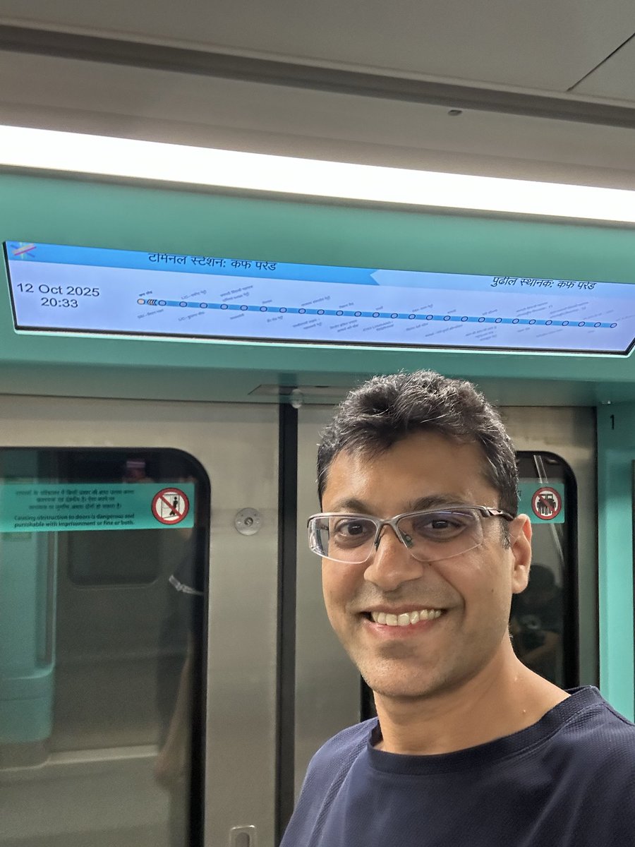 Glad its finally here and looks-works great #MumbaiMetro