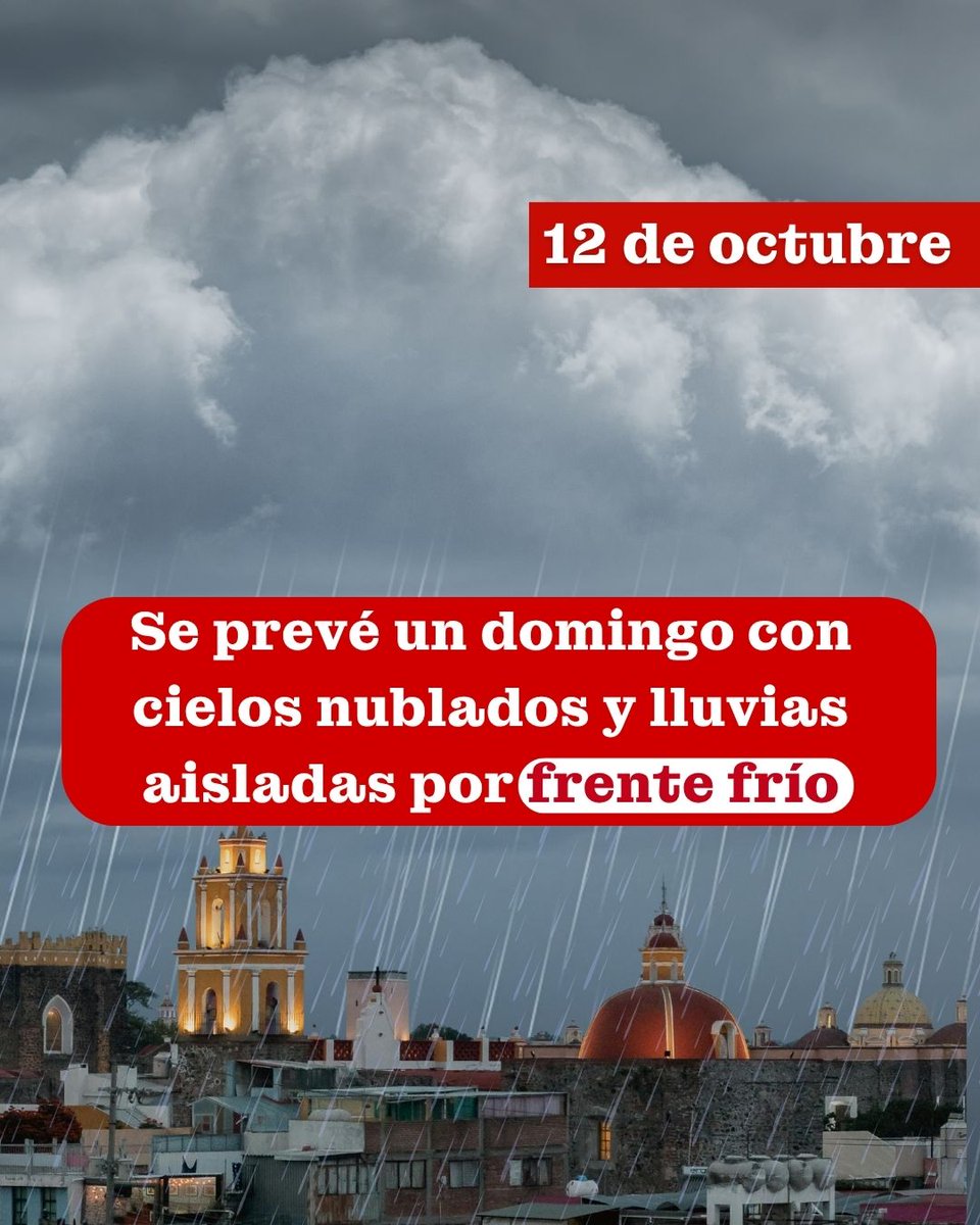 POSTAYucatan's tweet image. #Clima 🌬️☁️ El sistema frontal “Ajauché” seguirá dejando su huella en la Península 🌧️
Se esperan lluvias ligeras y aisladas, principalmente por la tarde, además de un leve descenso de temperatura hacia la noche 👀👇
posta.com.mx/yucatan/cielos…