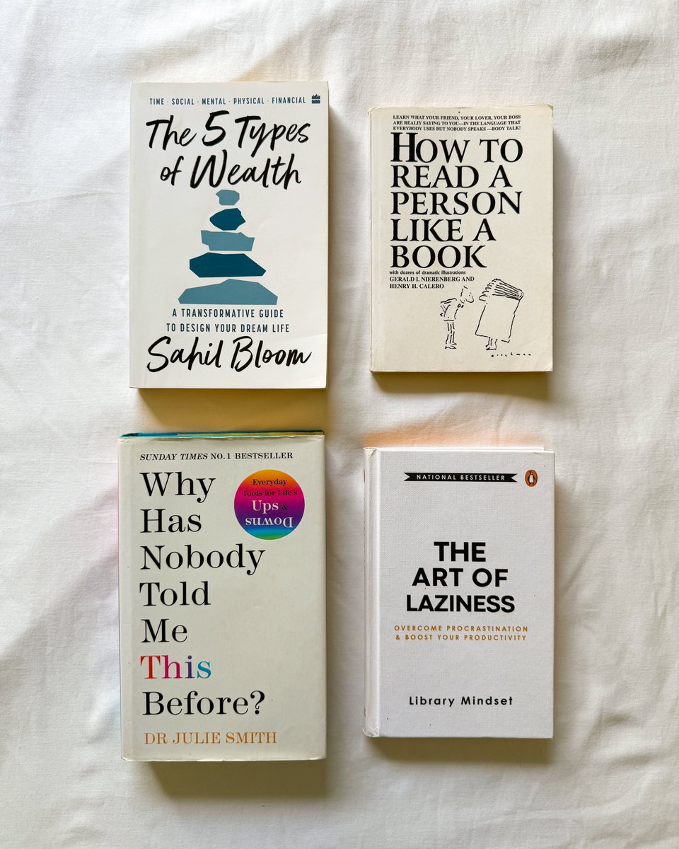 1WealthHealth's tweet image. 4 Books To Read Before 2025 Ends
