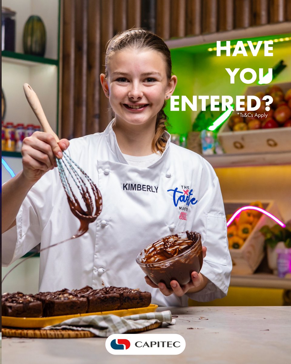 TasteMaster_SA's tweet image. Still haven&apos;t entered? Stand a chance to win R1 000 with @CapitecBankSA! 💵
Why do you think @CapitecBankSA is Mzansi’s best bank? Reply, share this post and let us know 2 reasons. Include #TheTasteMasterJunior and #BankOnBetter in your reply. T&amp;amp;Cs apply.  thetastemaster.co.za/capitec-and-th…