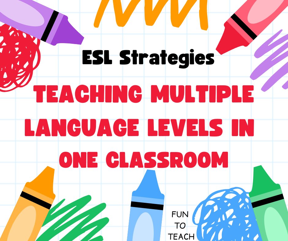 esleld's tweet photo. Teaching multiple language levels to students at different language proficiency levels can be incredibly challenging.  Here are some strategies I use to effectively juggle these mixed language levels.

https://t.co/zVYLHioxlw https://t.co/PAmeoFhk9y