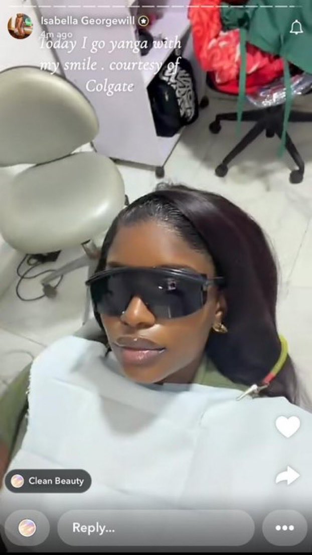 Thank you <a href="/colgate_ng/">Colgate Nigeria</a> for removing those bacteria from her mouth 

Those kisses did alot to her lips 🥹

Isabellions dey for you 🪝❤️📌

Isabella x Colgate 

ISABELLA THE BRAND 
KEEPING UP WITH ISABELLA 
#BBNaija 
#IsabellaGeorgeW