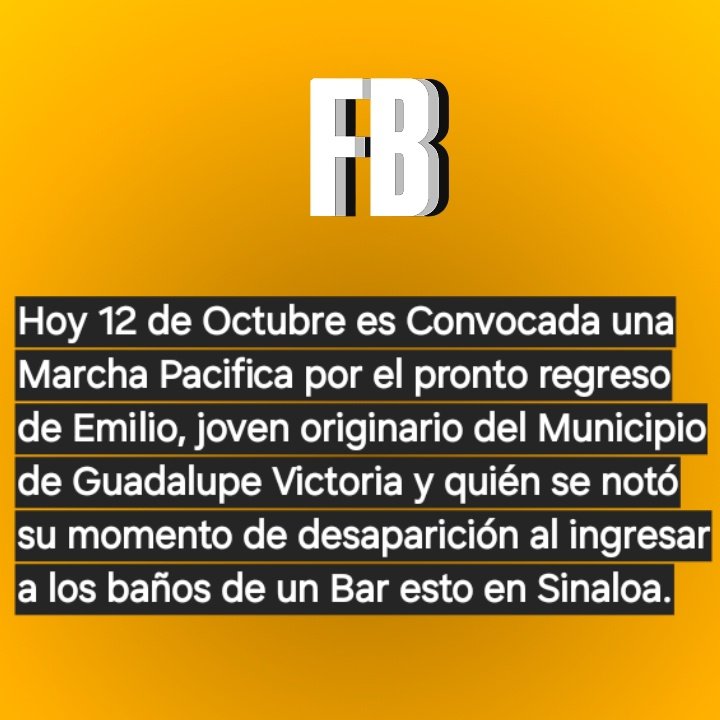 filosobuho's tweet image. Se les pide a los que decidan acompañar traer algo  de color blanco y velas.

El punto de encuentro en el Hotel Gobernador en eso de las 11:00 / marcha pacífica. 

#FB #RegresenAEmilio