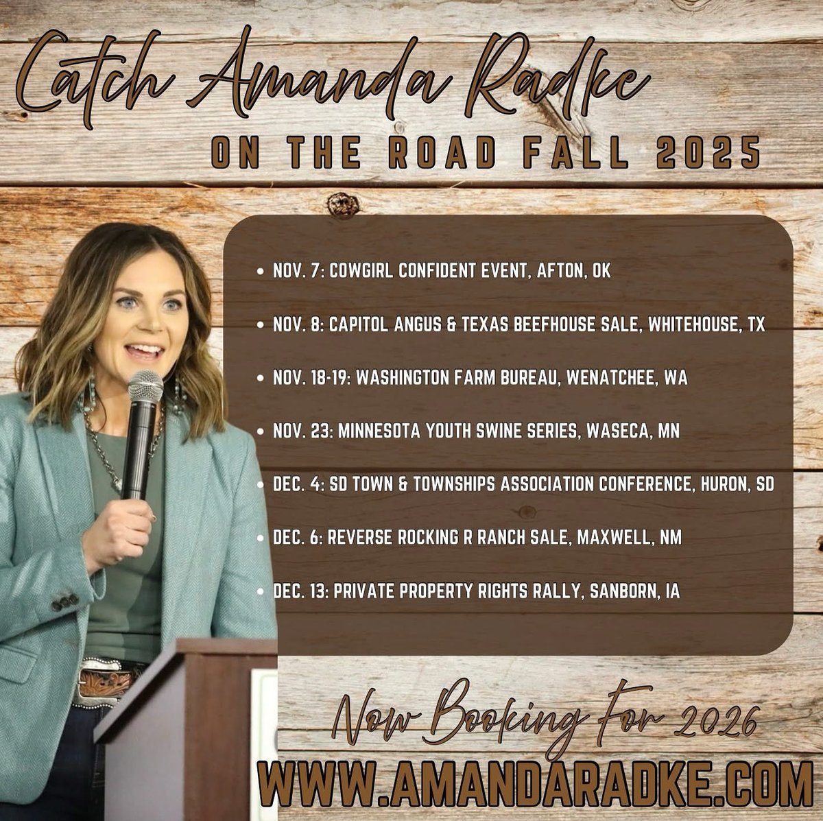 RadkeAmanda's tweet photo. "So many of Amanda's stories hit home, touched me, and made me feel more 'normal.' Having Amanda in our corner for agriculture gives us all hope for the future."  - Tracie Jones, Michigan farmer 

Looking for a speaker for your next conference? Let's chat about how I can help create a memorable experience for your attendees. 

Inquiries can be made to amanda.radke@live.com. 

Learn more here: https://t.co/hoCrokbGRt