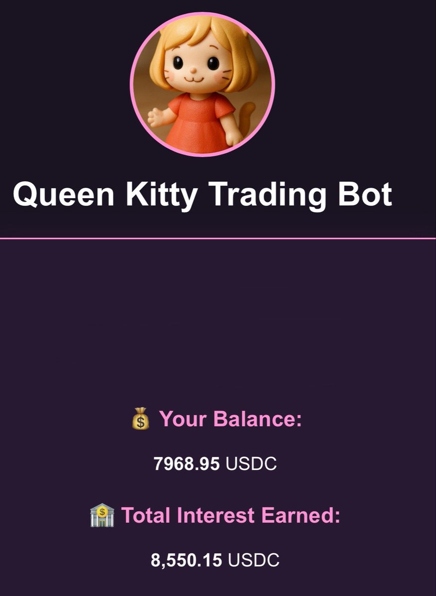 <a href="/QueenKitty20236/">Queen-Kitty</a> x Sock Inu

Big shoutout to our friends at Queen Kitty for helping Sock Inu grow! 

Thanks to the earnings from QKitty’s trading strategy, now totaling $8,550.15 USDC in interest, we’ve been able to:

Fund a 3D printer to turn Sock Inu and partner projects into