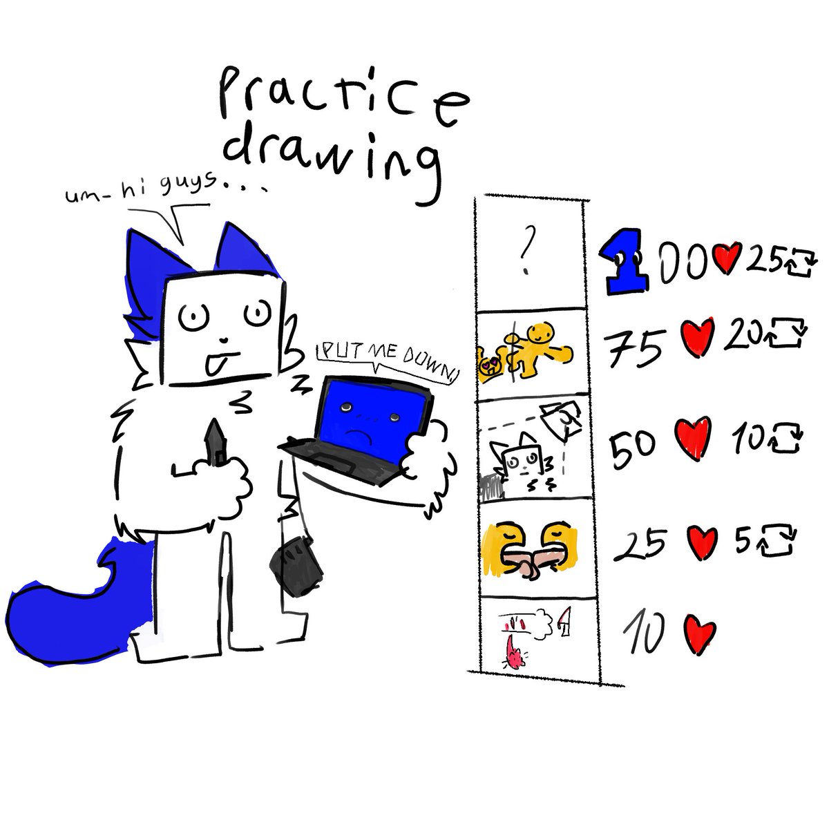 Ch0c0l4t3_c4t's tweet image. Idk.. I just want to imitate everyone  ó _ ò
 
#thething #draw