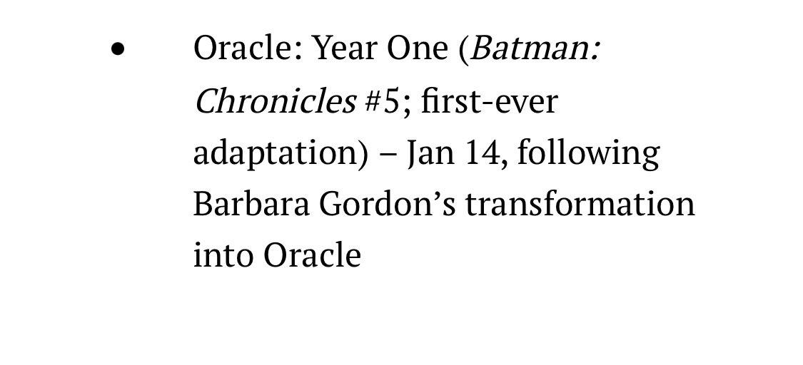 la_panther_rose's tweet image. THEY’RE DOING A DC HIGH VOLUME ON ORACLE YEAR ONE !!!!