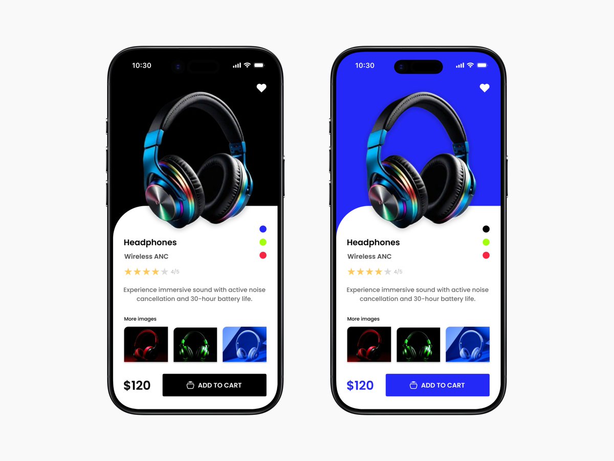 Pyemmy1's tweet image. Designed this property details page for a gadgets store in two variations for 1 hour, which suits your taste?

Blue or Black? 🔵🖤
#uiuxdesign