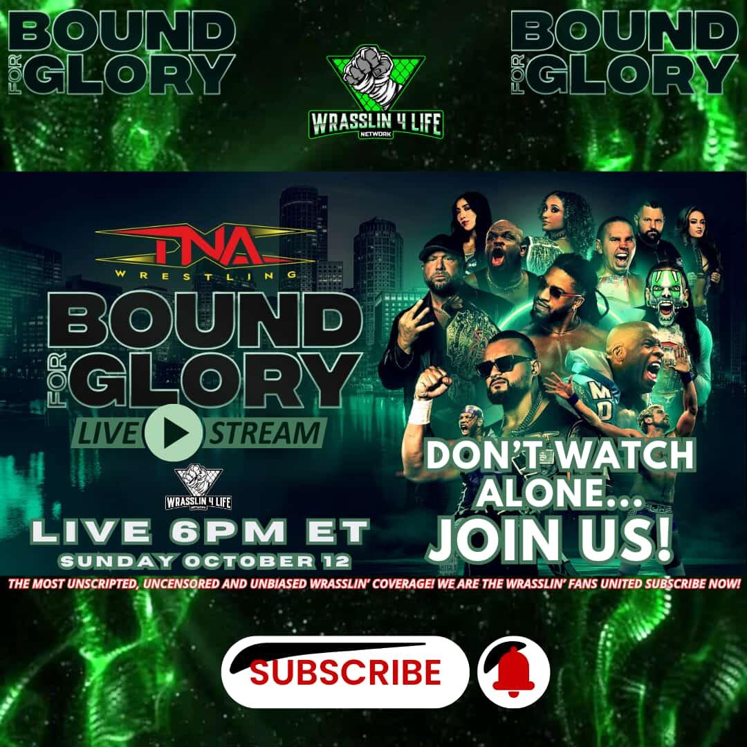CM_Unc's tweet image. Join @Wrasslin4lifeN as we are live for #TNABoundForGlory and it&apos;s an absolutely stacked show from top to bottom and with plenty of suprises so make sure you tune in with your favorite wrestling buddies and your alternative commentary for all the action and reaction