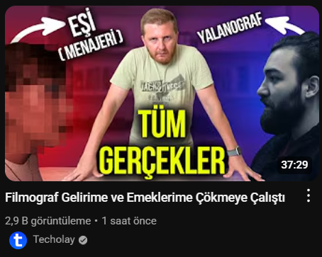 Recep Baltaş, Ali Yaşar ile alakalı uzun ve ayrıntılı bir video yayınladı.

Videonun tamamını kapsamasa da anladığım kadarıyla,
Recep'in Anlatımına Göre:

Aralarında resmi bir anlaşma olmadığını, olsaydı dava edilebileceğini söylüyor.

Ayrılık sebebinin para değil, Ali Yaşar'ın