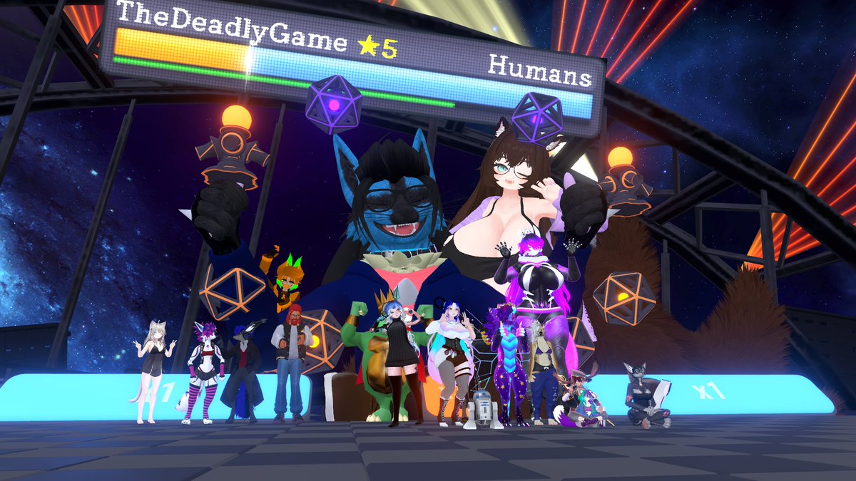 CpuAzazel's tweet image. Had a fun time at @TheDeadlyGameAJ bday party in #VRC