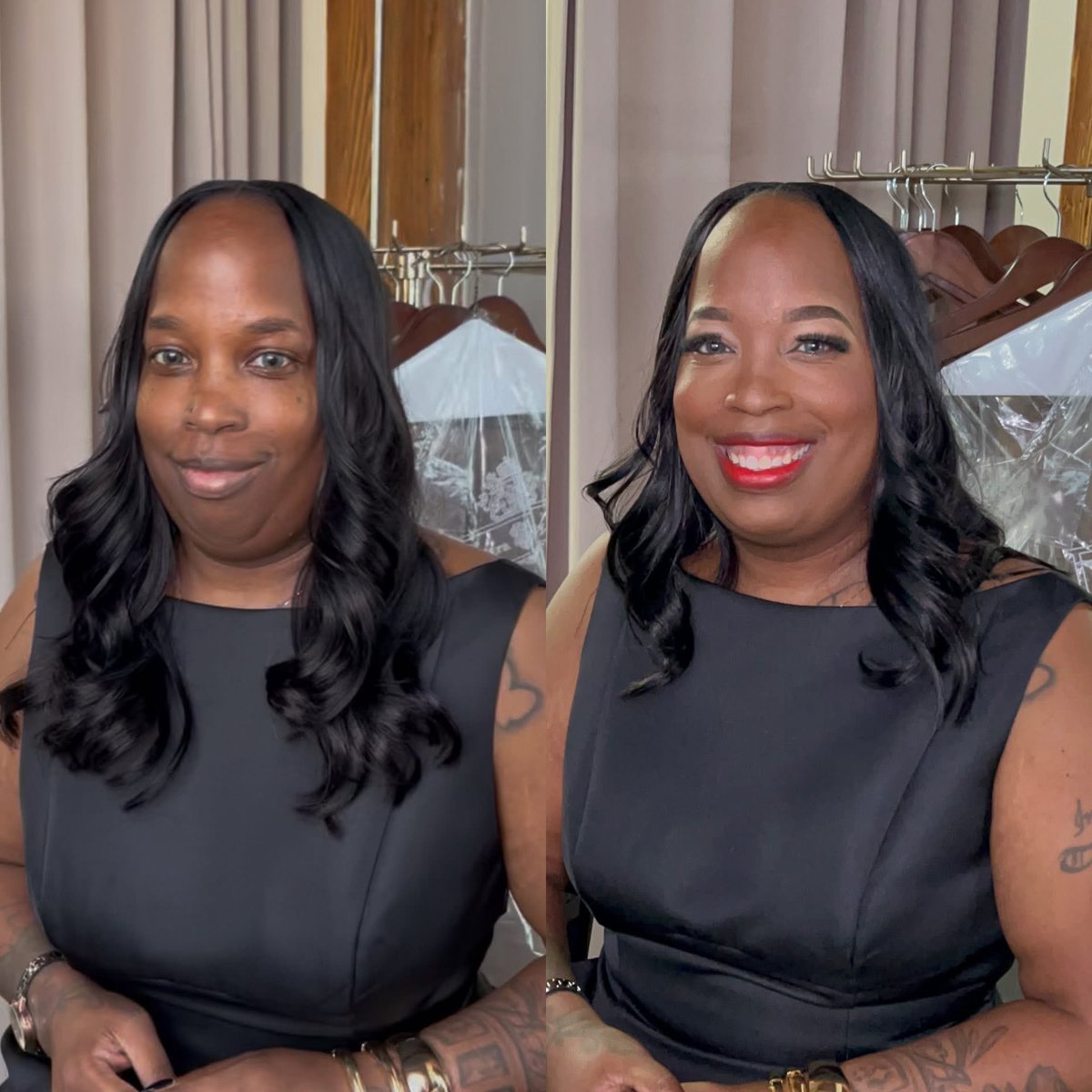 Keef_Cakez's tweet image. She’s beautiful before and after! 😍 

#makeup #chicagomua #mua #mirroredsublimity #chicago #softglammakeup