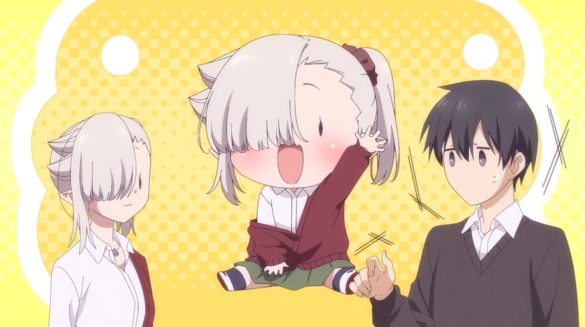 XCommentators's tweet image. なんで小さくなるの　#tokyomx #kyuketsukichan #アニメ吸血鬼ちゃん #ちゃんと吸えない吸血鬼ちゃん