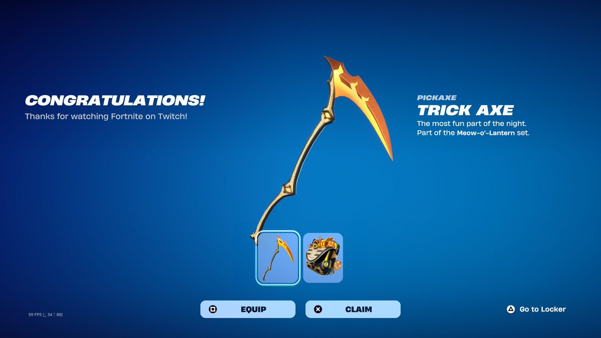 codepcpy's tweet image. Epic reinició las recompensas de Fortnitemares 2025 para quienes no las recibieron. Si aún no las tienes, mira streams de Fortnite con drops activados por una hora y las obtendrás.
#Fortnite