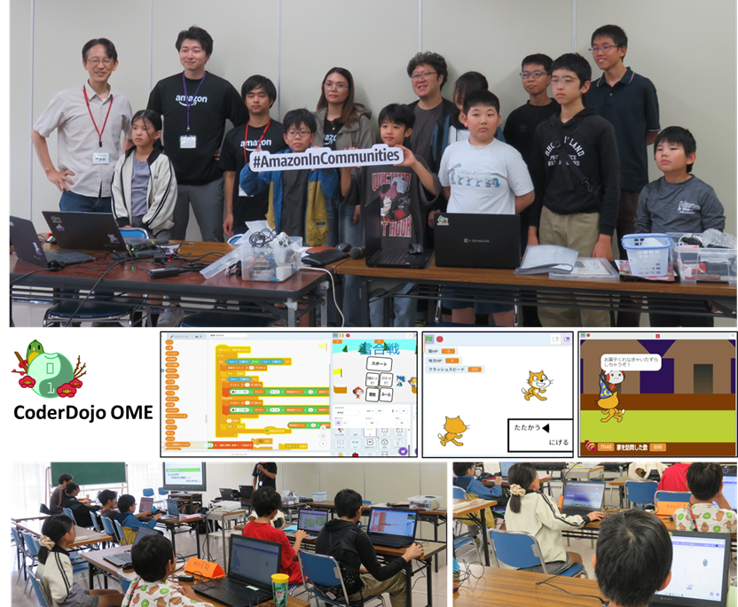 CoderdojoOme's tweet image. 今月のCoderDojo青梅にはAmazonから3名のボランティアが参加!メンター不足の中、設営〜撤収まで終日サポートいただき感謝です。子どもたちは安心して楽しく学べました。
#coderdojo #青梅市 #AmazonInCommunities
#coderdojo青梅