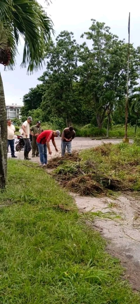 La pertinaz llovizna no fue impedimento para que un grupo de trabajadores de la División de TRD se sumaran a las tareas de higienización y limpieza de la cuidad #MiSantaClara

Destaque para los trabajadores del Taller de Garantía,Seguridad Empresarial e Informática.
#ACNreporta