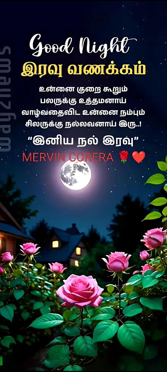 இனிய இரவு வணக்கம் 😴