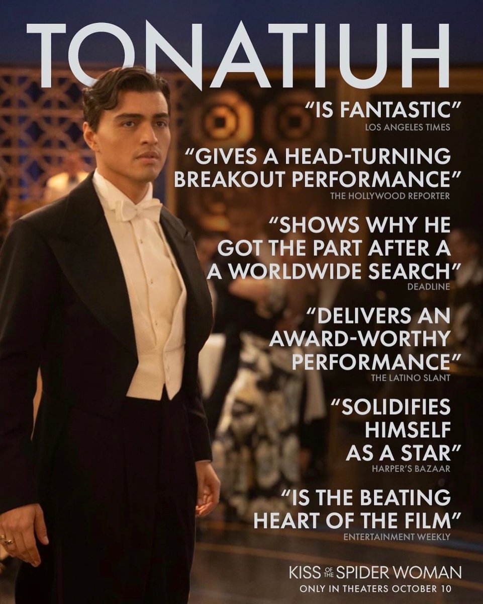 What a night at the Kiss of the Spider Woman premiere with <a href="/ltmphd/">Luz,</a> by my side!

Tonatiuh’s breakout performance is absolutely stunning—a star is born. And huge congratulations to my dear friend <a href="/WhitneyinMT/">Whitney Williams</a> for producing this incredible project.

This film means so much,