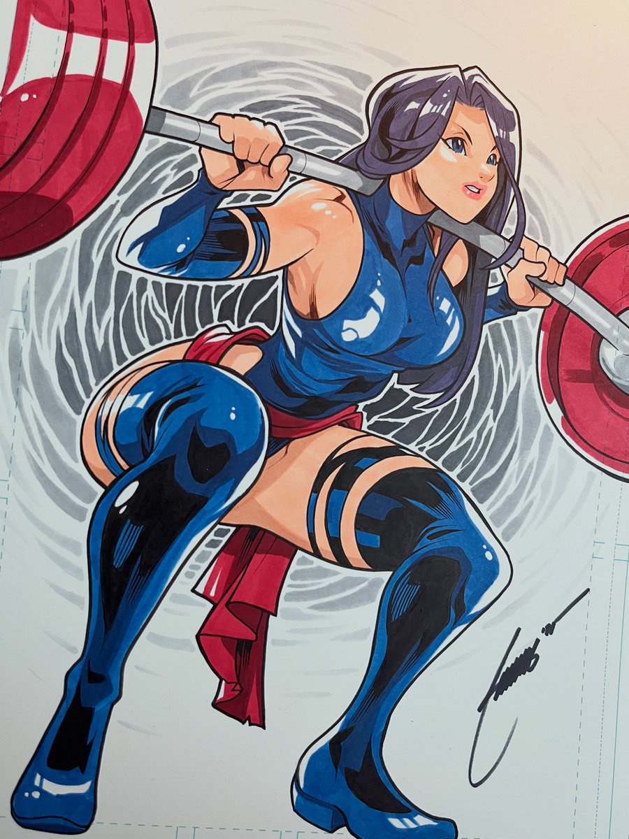 「Copic Marker commission of Psylocke squa」|Edwin Huangのイラスト