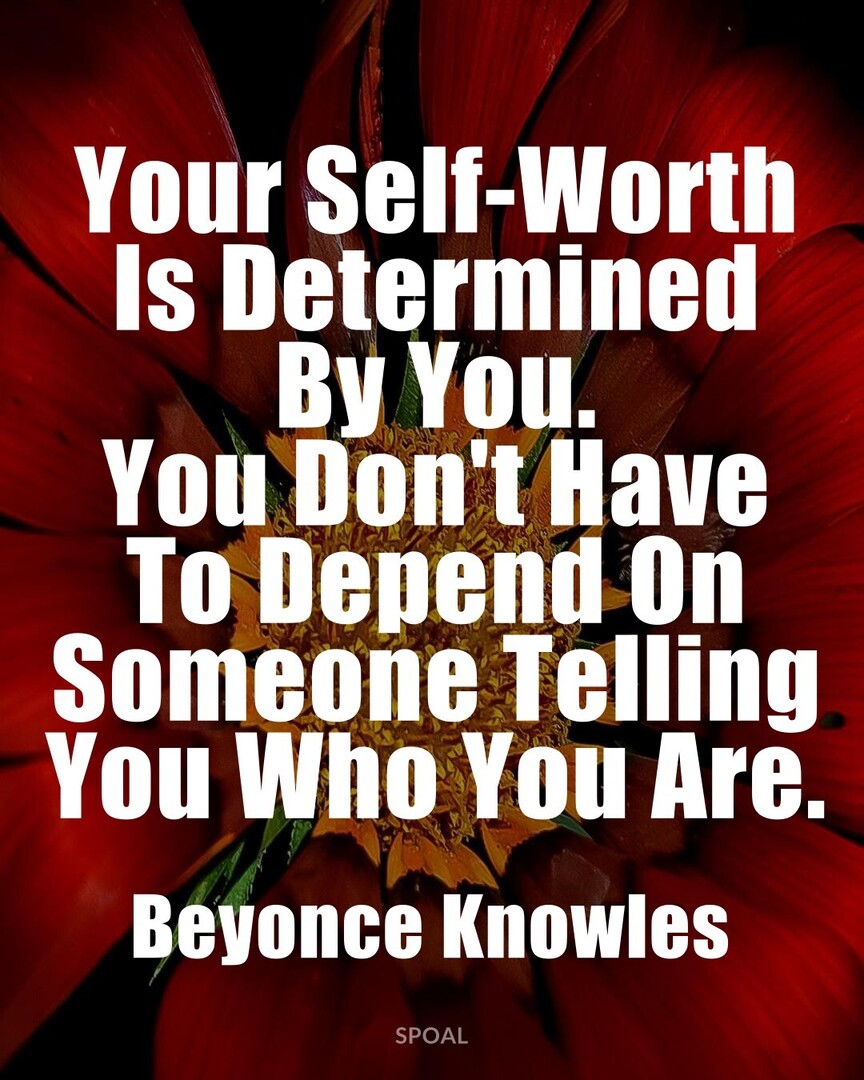Commodoo_com's tweet image. #PositiveQuotes #WiseWords #BeyonceKnowles : Your Self-worth Is Determined By You. You Don&apos;t Have To Depend On Someone Telling You Who You Are.