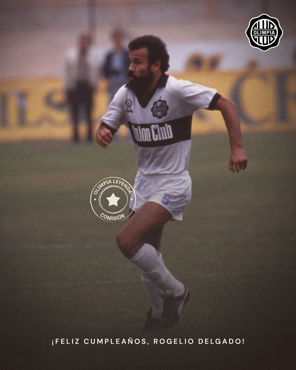 #𝐎𝐥𝐢𝐦𝐩𝐢𝐚𝐋𝐞𝐲𝐞𝐧𝐝𝐚 ⭐️

ROGELIO DELGADO.

Un nuevo cumpleaños de uno de los mejores zagueros de nuestra historia, un referente total de la Franja Negra.

Campeón de América, campeón del Mundo, ganador del único hexacampeonato en el fútbol paraguayo.

¡Muchas