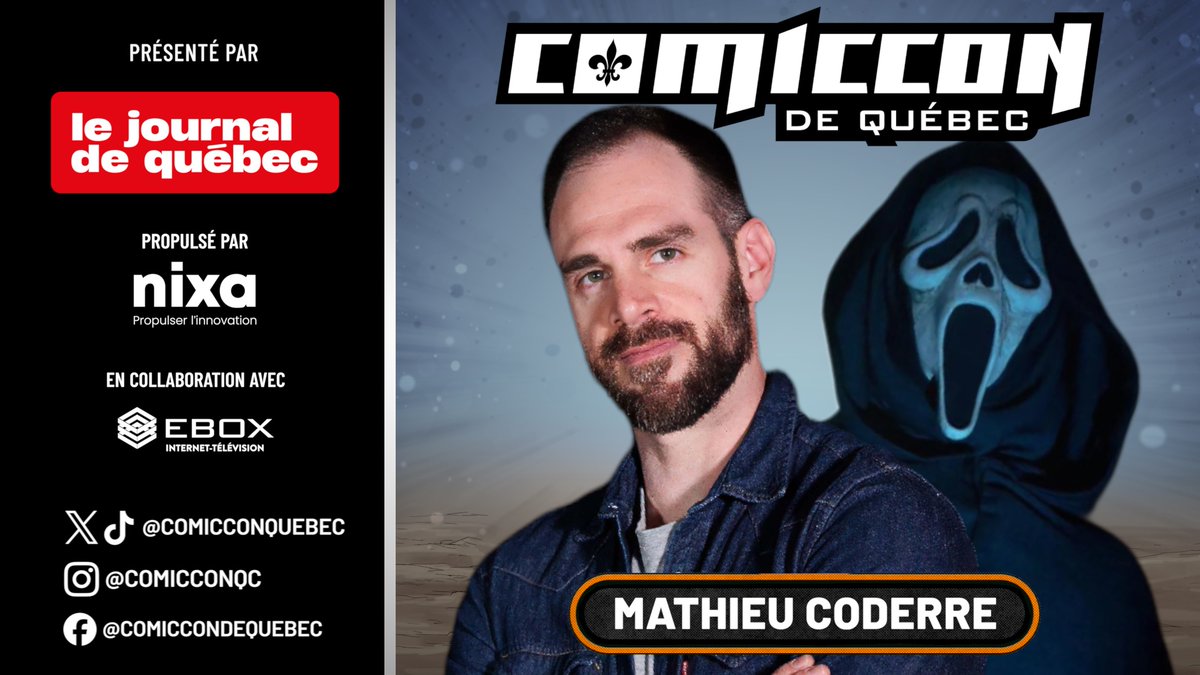 Ne manquez pas Mathieu Coderre sur scène à 12 h 45 dans la salle 200!