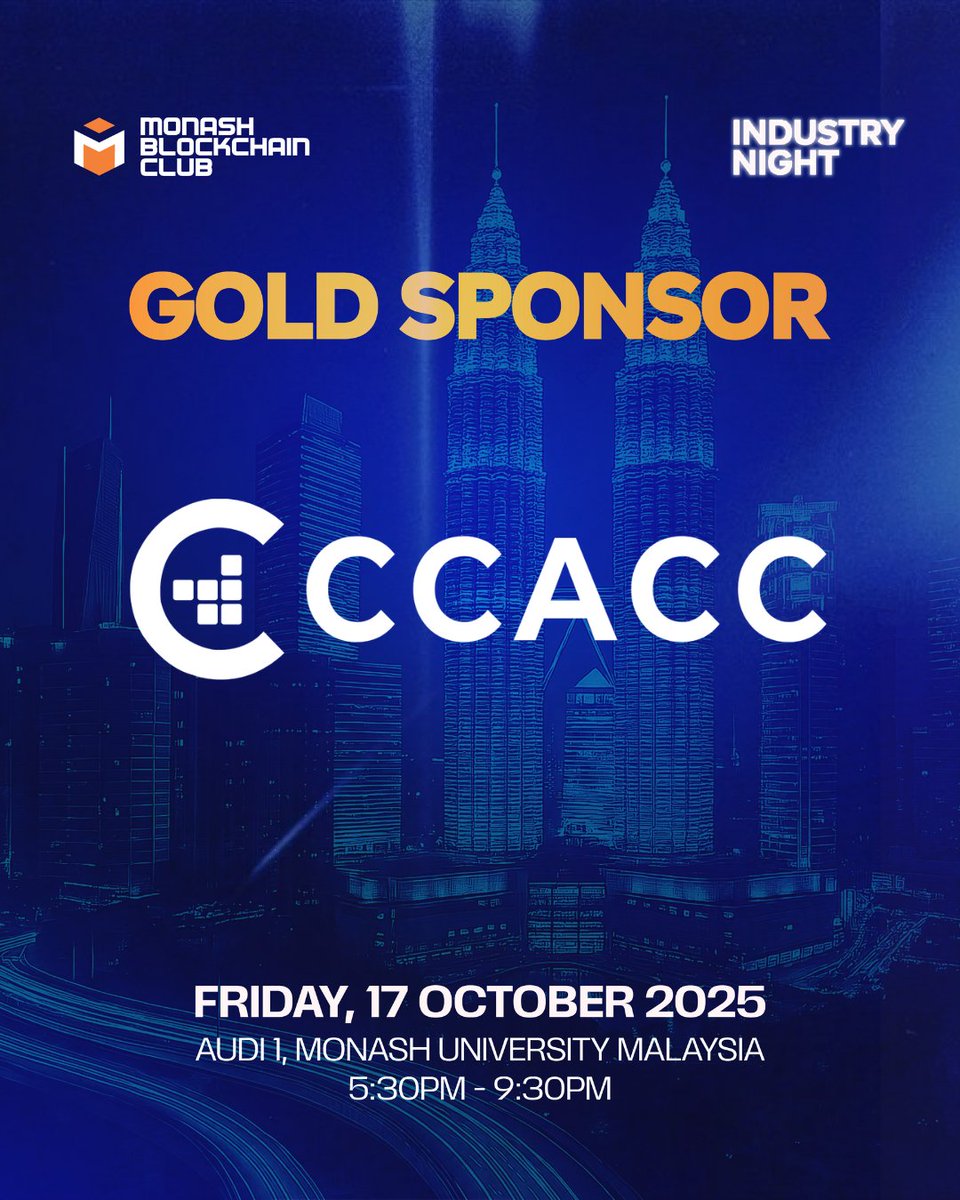 mumbcs's tweet image. We&apos;re partnering with @ccacc_hub for Industry Night!

​🇲🇾CCACC is Malaysia’s leading Web3 Innovation Hub, empowering founders with capital, mentorship, collaborative spaces, and a vibrant community.

🚀They&apos;re helping startups scale confidently across Southeast Asia!

With CCACC,…