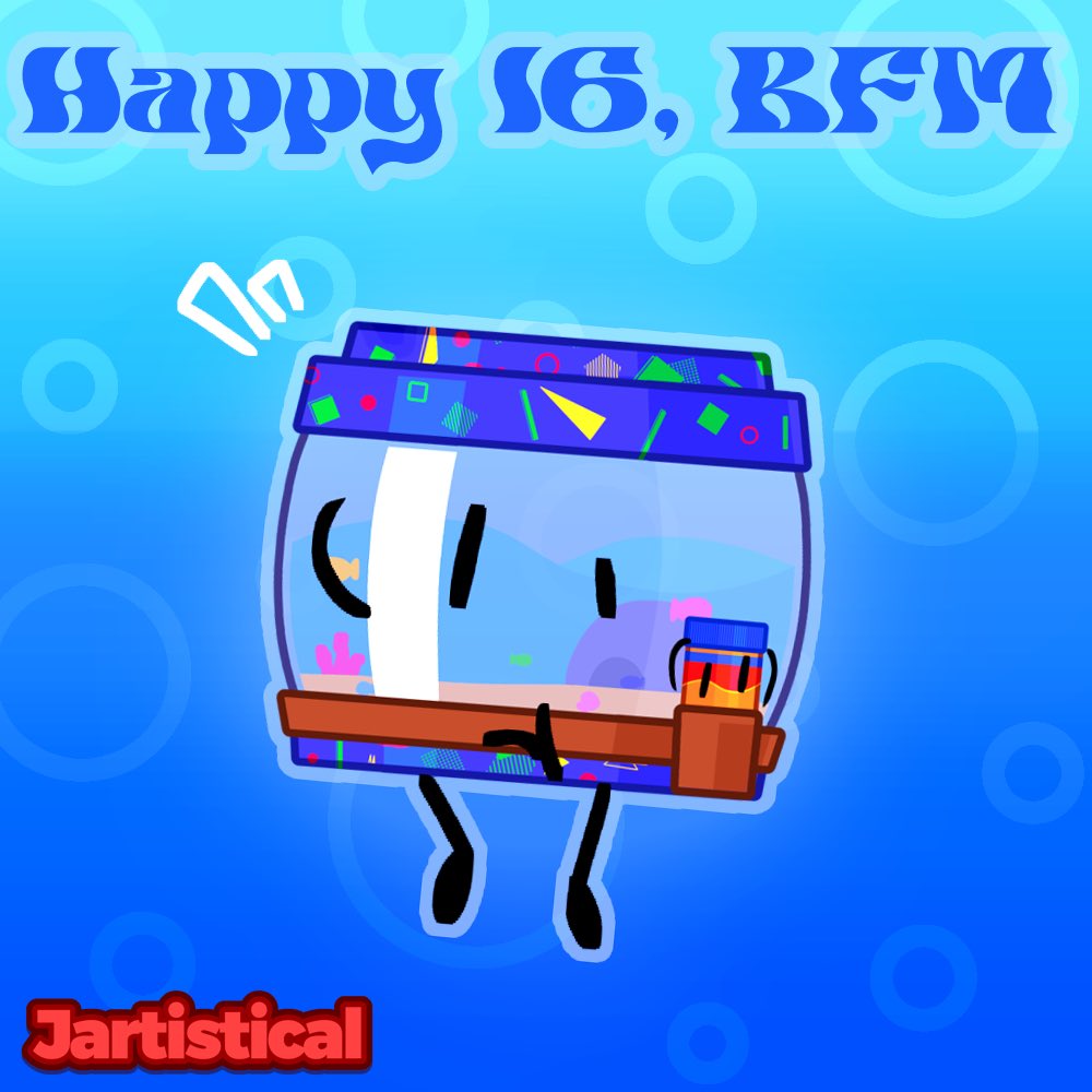 Jartthegoat's tweet image. Birthday art for @BlueFrameMaster 
Got to use this more lol
#objectshowcommunity #objectshow #objectober2025